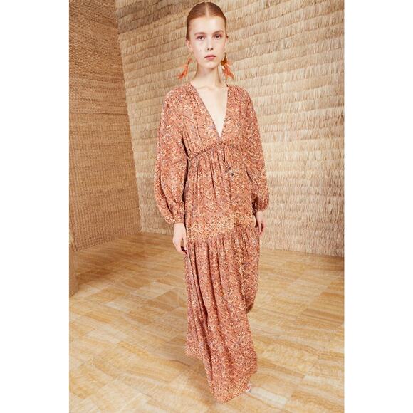 Ulla Johnson Althea Maxi Dress In Rose - Picture 13 of 15